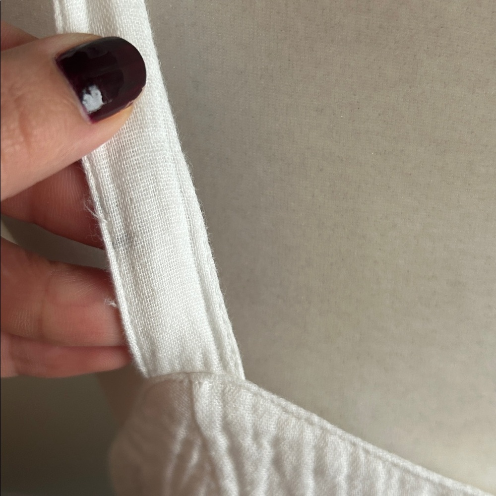 Old Navy White Smocked mini dress - Picture 4 of 8